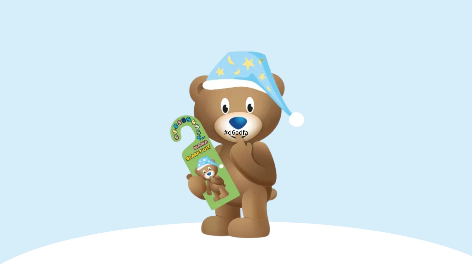 Deurhanger Mama slaapt uit